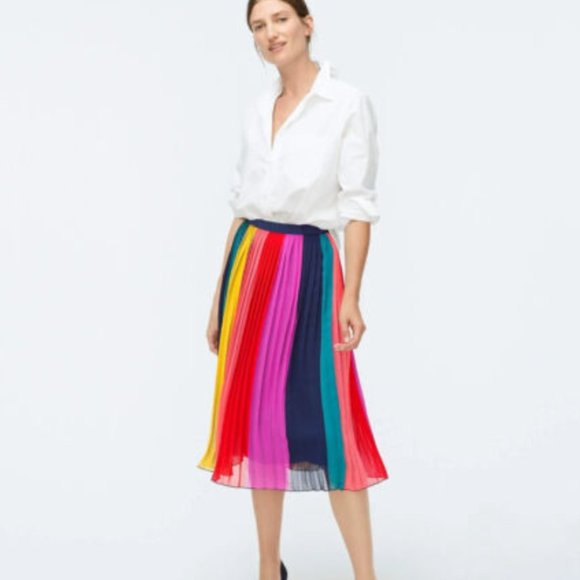 Radiant Sunburst Pleated Midi Skirt – Chic & Flowy main image 1
